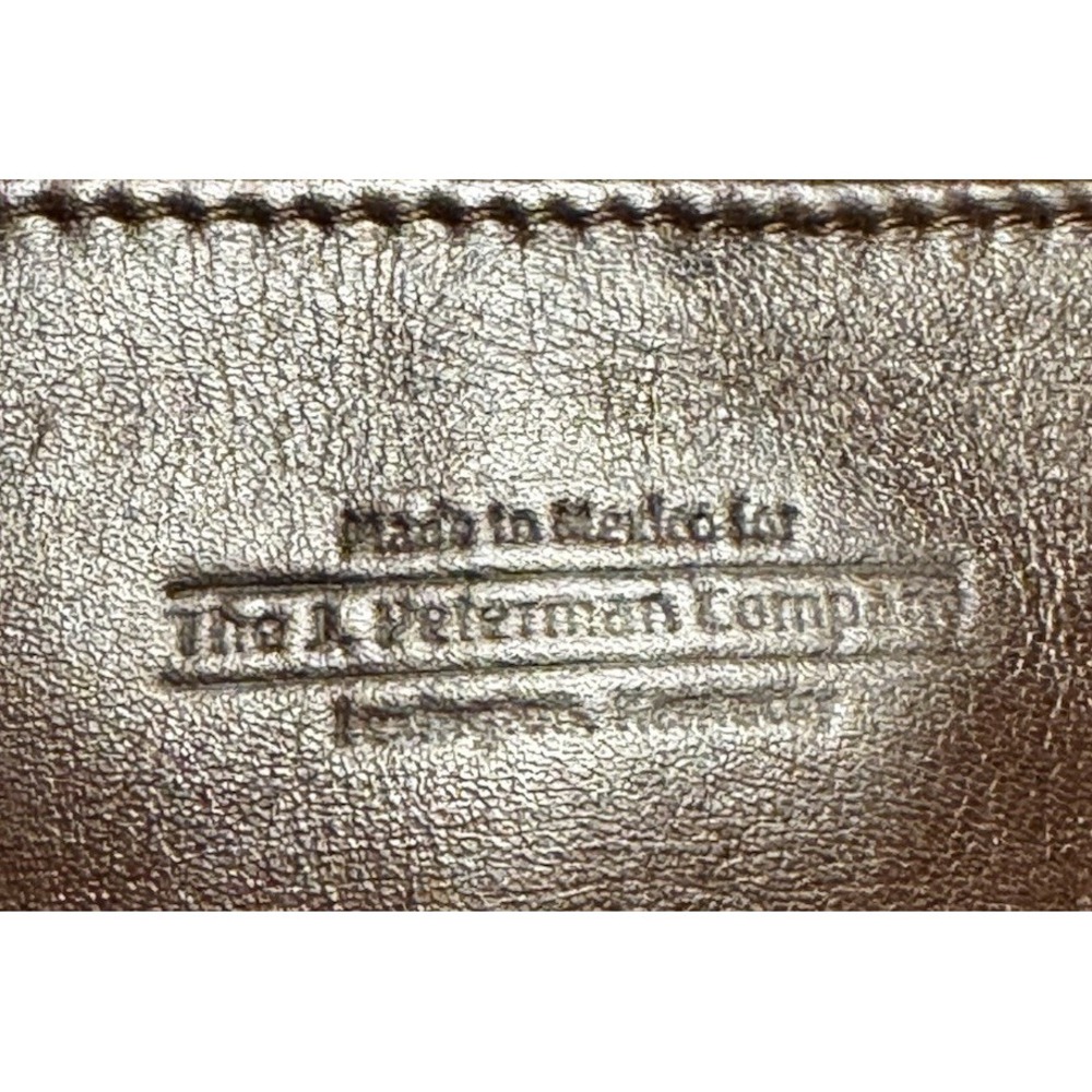 Vintage J Peterman Handcrafted Leather Toiletry Bag Accessory Roll Shave Unisex - Picture 4 of 5